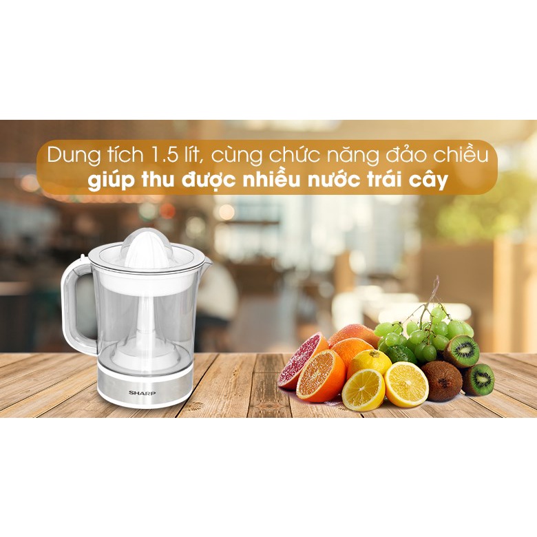 Máy Vắt Cam Sharp EJ-J415-WH Dung Tích 1.5L ( Màu Trắng)