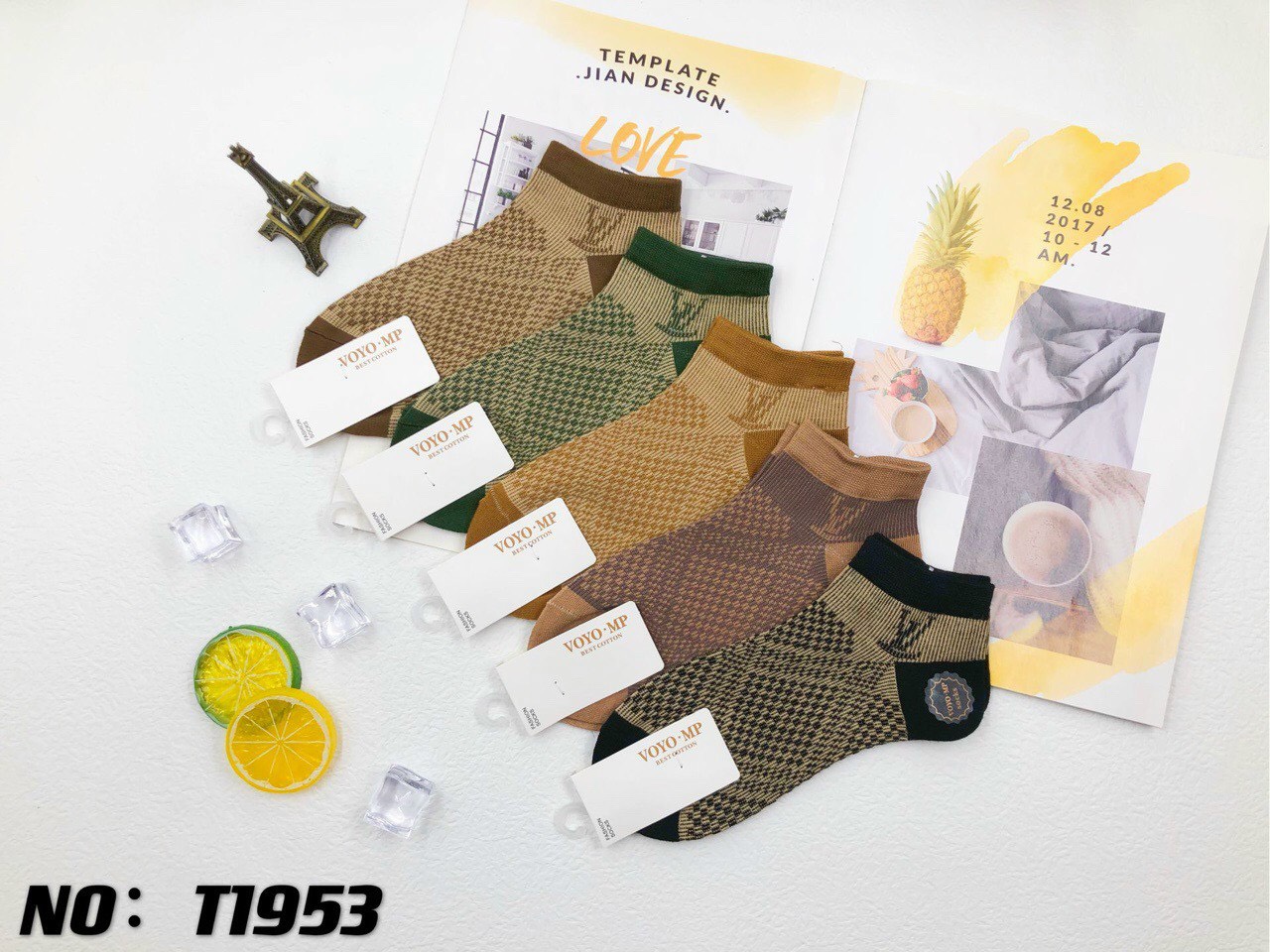 (set 05 đôi) Tất/ Vớ Cổ Ngắn Dành Cho Nữ