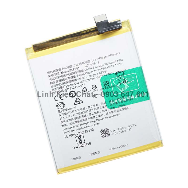 Pin cho điện thoại oppo f9 cph1825 3500mah zin