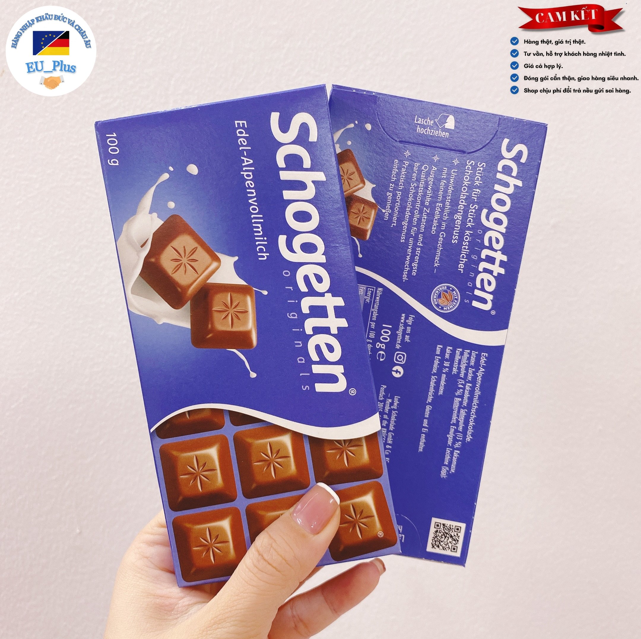 Socola Schogetten thanh 100g - Socola của Đức - Germany