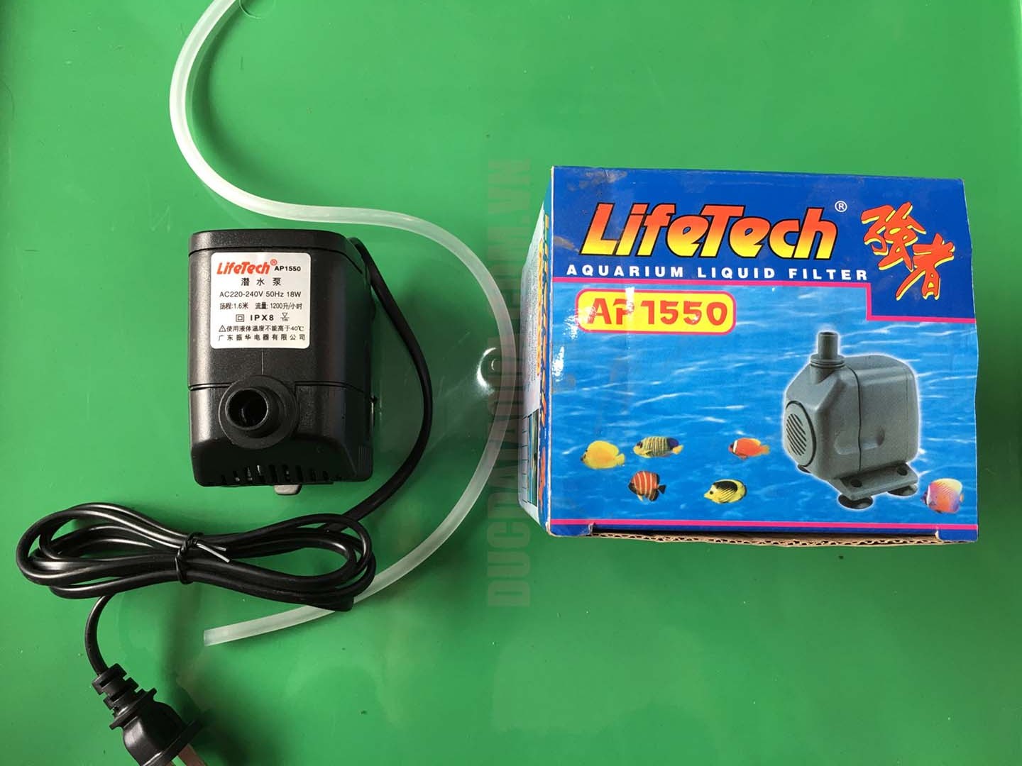 MÁY BƠM LIFETECH AP 1550 CHO HỒ CÁ, THỦY CANH