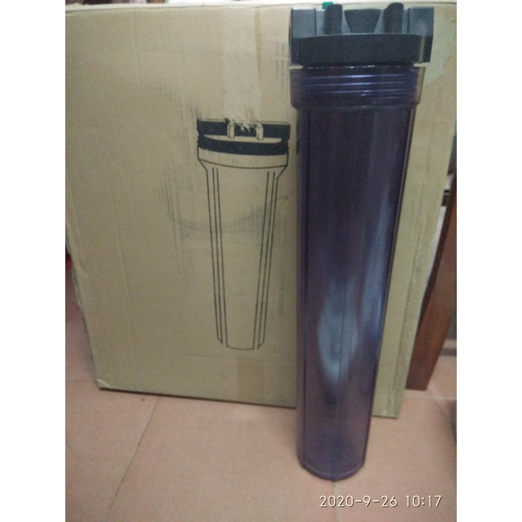 Cốc lọc loại 20 inch Xanh/Trong - Cốc dài 60cm - Cốc lọc đầu nguồn