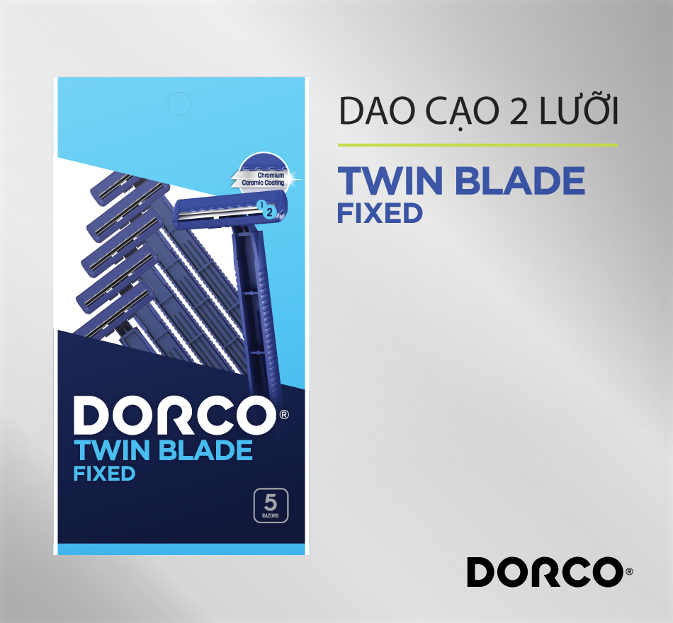 Twin blade razor DORCO TD 708 (05 razors)
