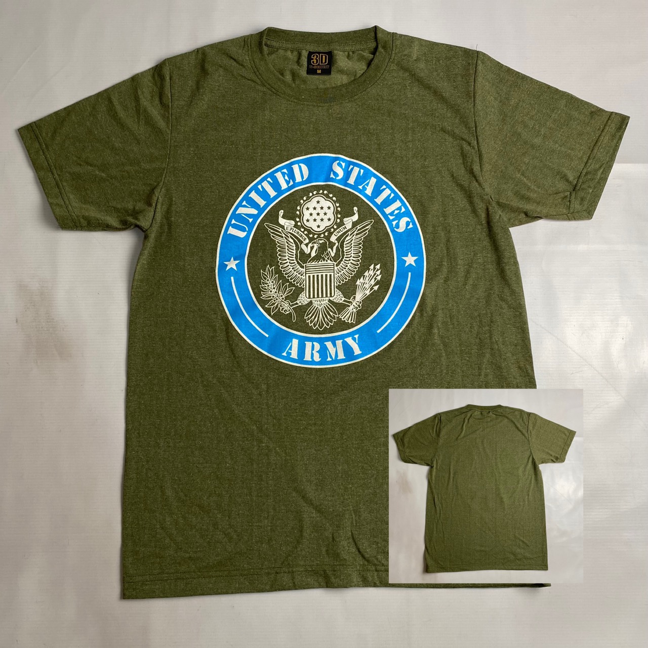 Áo thun đúc 3D in hình phong cách lính Us.army