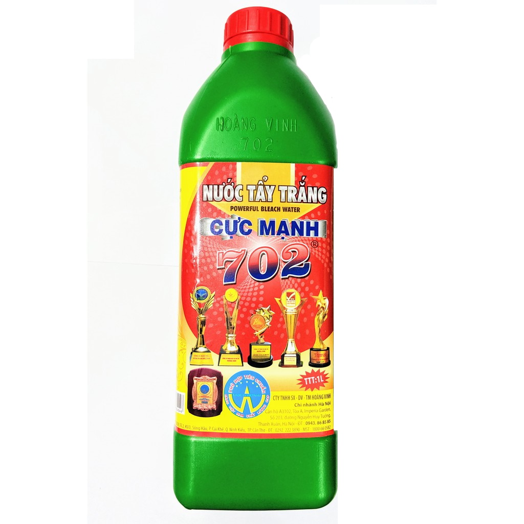 [HCM][DUNG DỊCH TẨY TRẮNG SIÊU MẠNH ĐA NĂNG] Nước tẩy trắng cực mạnh 702 1L / 500ML
