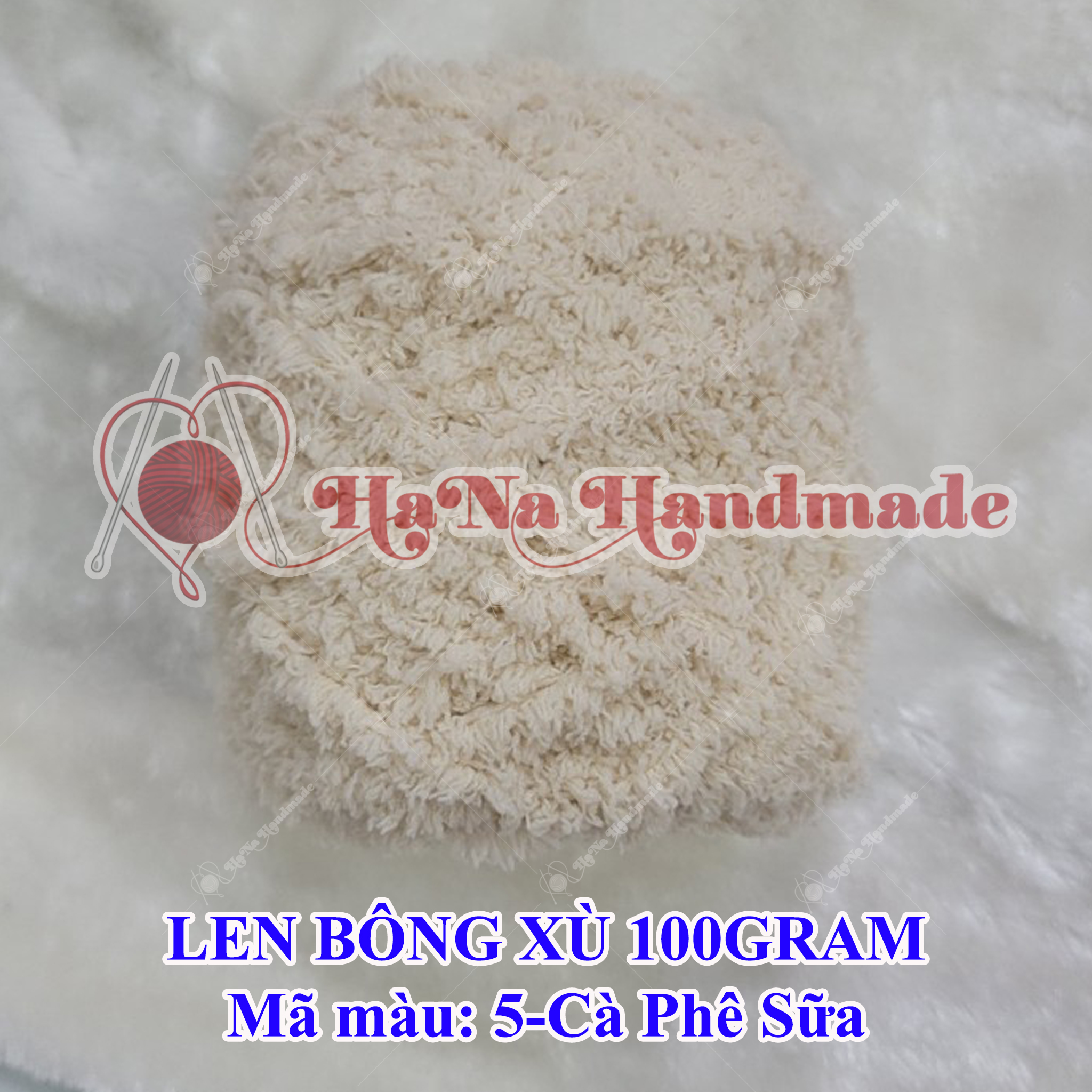 combo len bông sữa, bông xù
