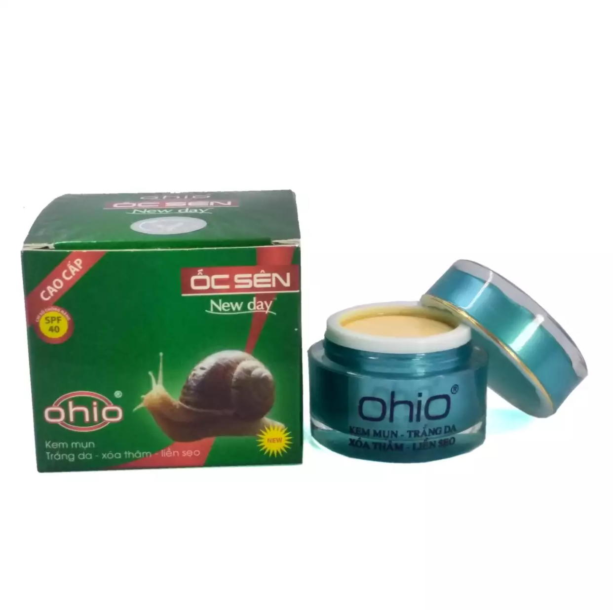 Kem Mụn - Xóa thâm - Liền Sẹo Ốc Sên OHIO New Day (18g)