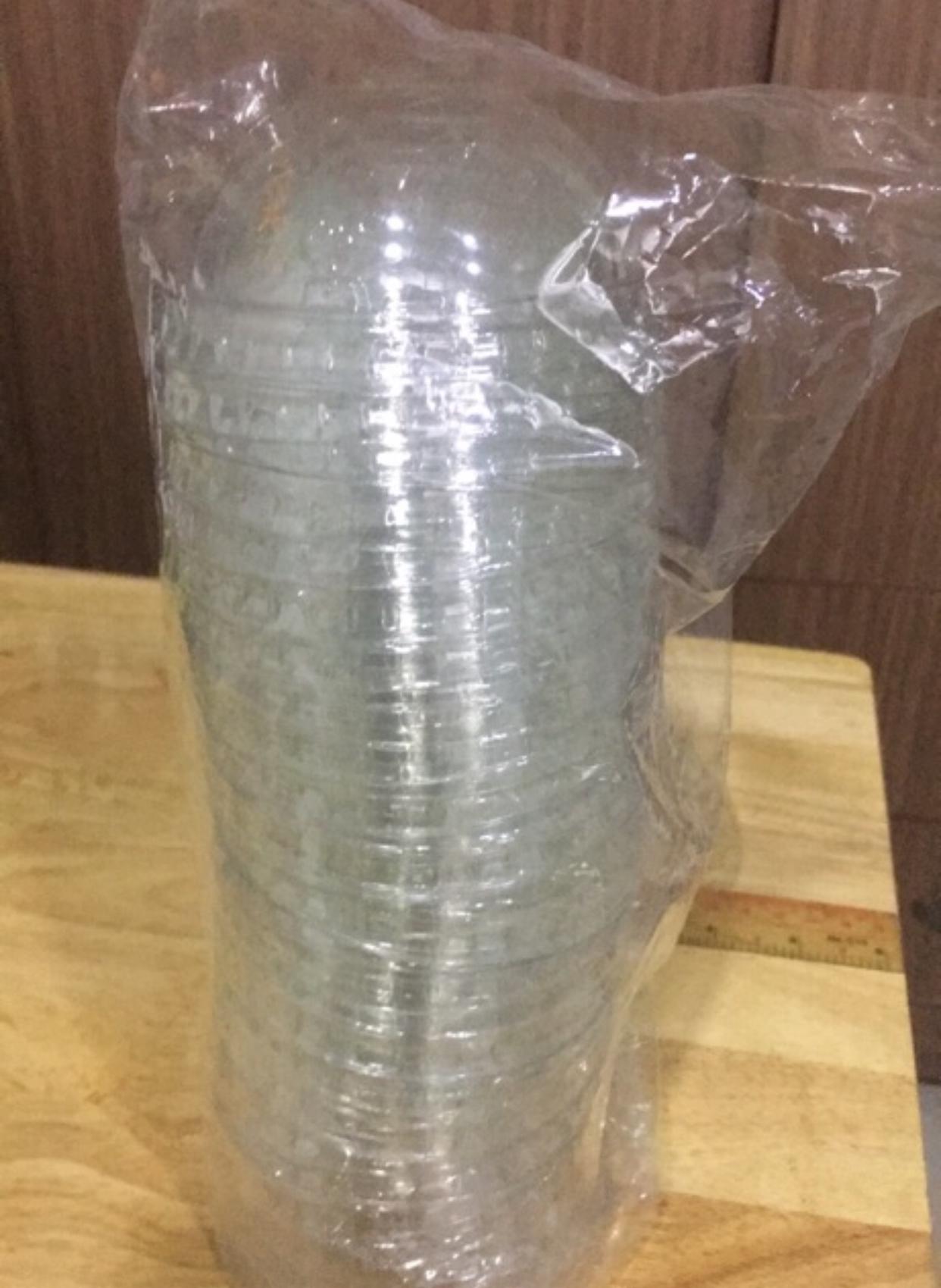 [HCM]Nắp nhựa PET ly giấy phi 90 (50 nắp/1 túi)