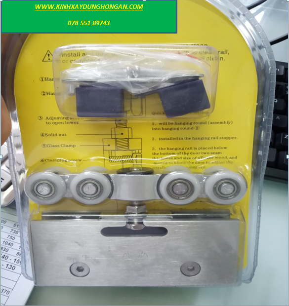 [HCM]bộ bánh xe lùa 8 bánh VVP