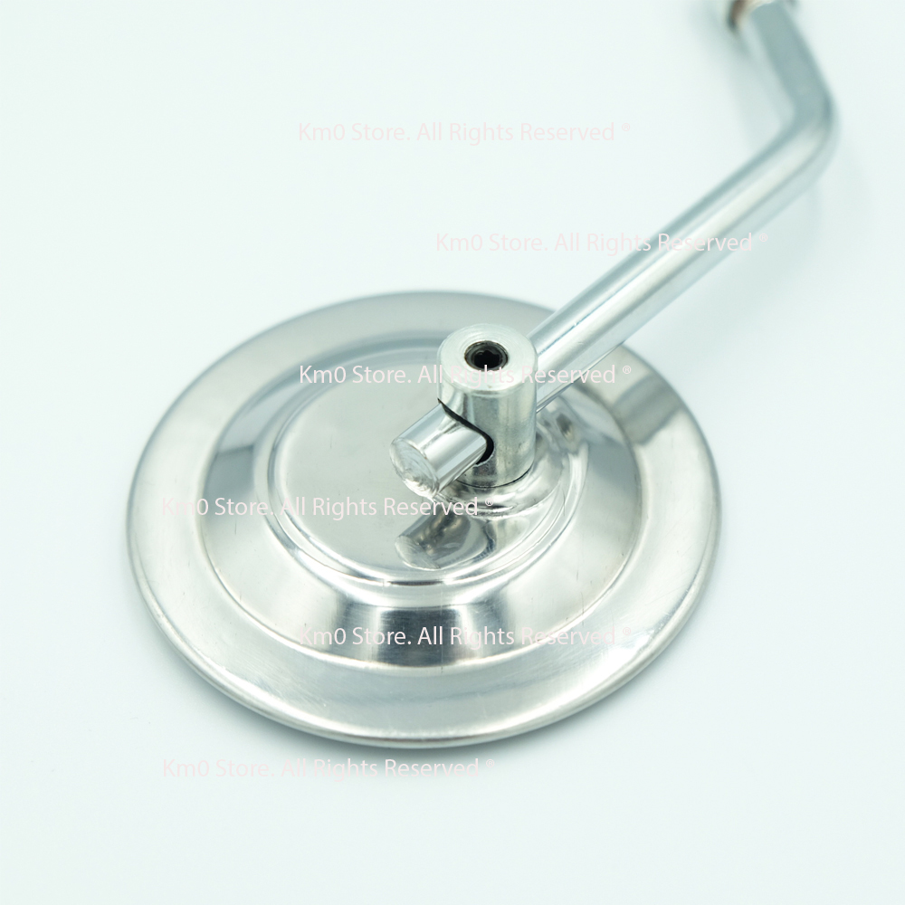 Gương Chiếu Hậu TRÒN PHẲNG MINI Inox