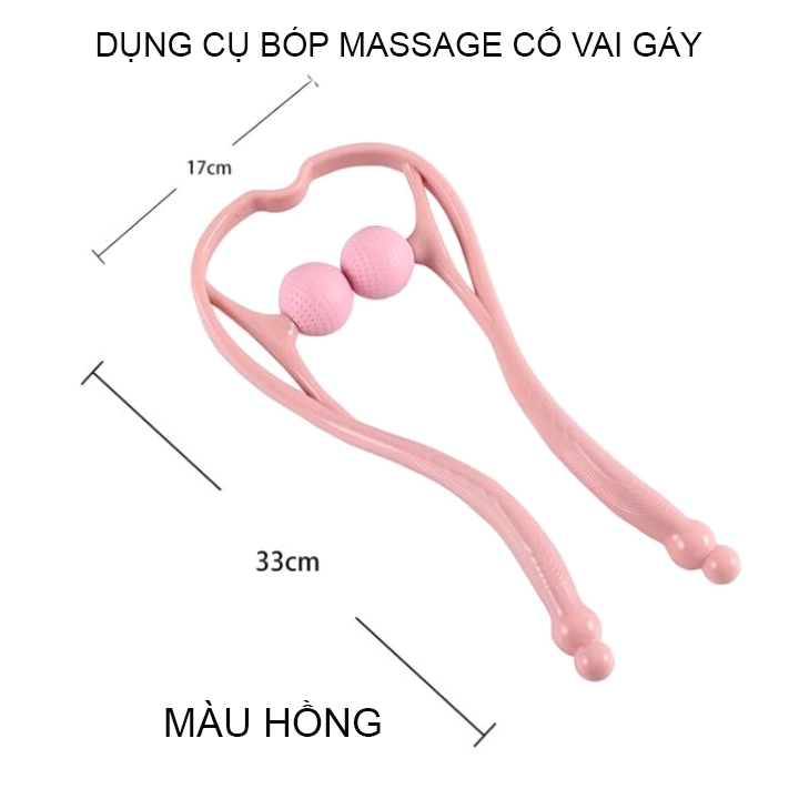Dụng cụ bóp massage cổ bằng tay, vật liệu nhựa PP-TPR mềm, dẻo