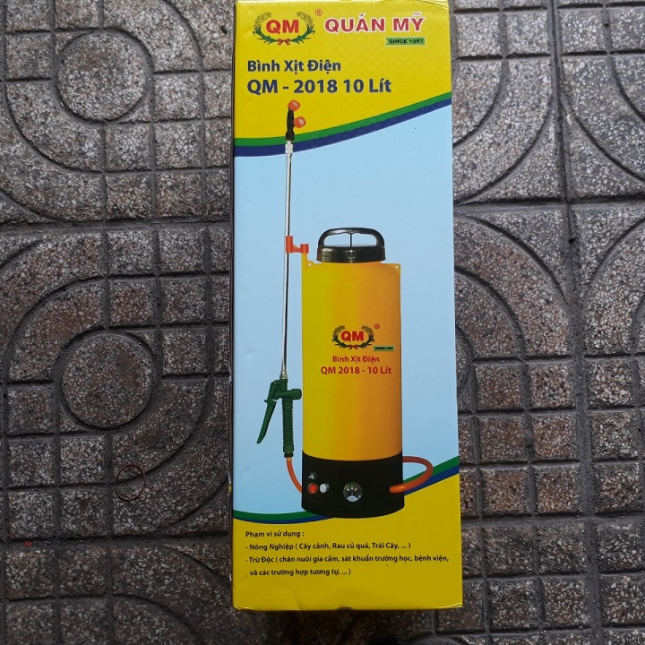 Bình xịt điện 10 lít dùng pin lithium diêu nhẹ