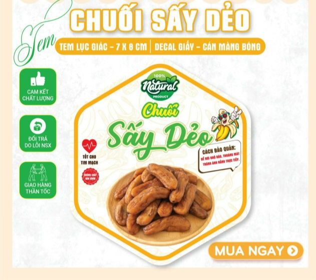 55 Tem Dán, Nhãn Dán Hạt, mứt Cán Bóng Đẹp 7 x 8 cm