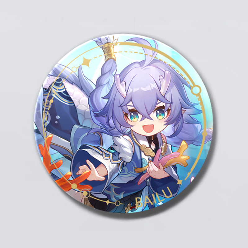 [33 mẫu] Huy hiệu game Honkai Star Rail có hiệu ứng lấp lánh (Size 5.8cm) [T69 Shop]