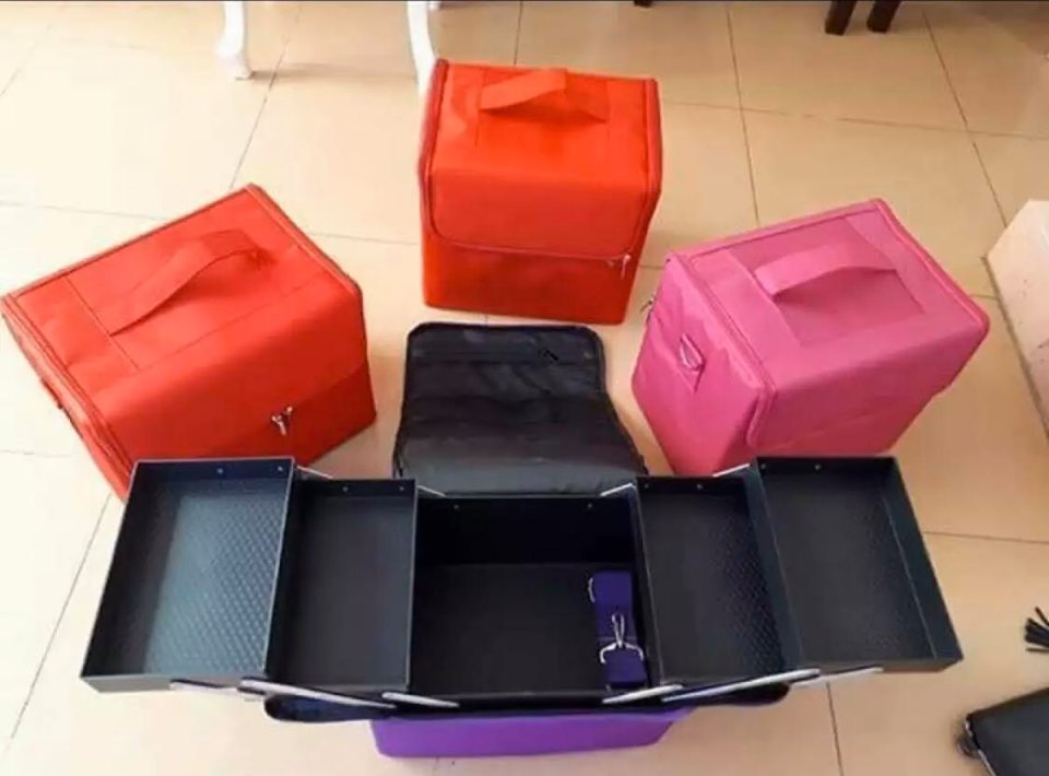 [Siêu Rẻ] cốp vải đựng đồ nail, mi, trang điểm