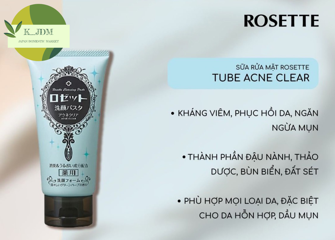 Sữa Rửa Mặt ROSETTE 130g Nhật Bản