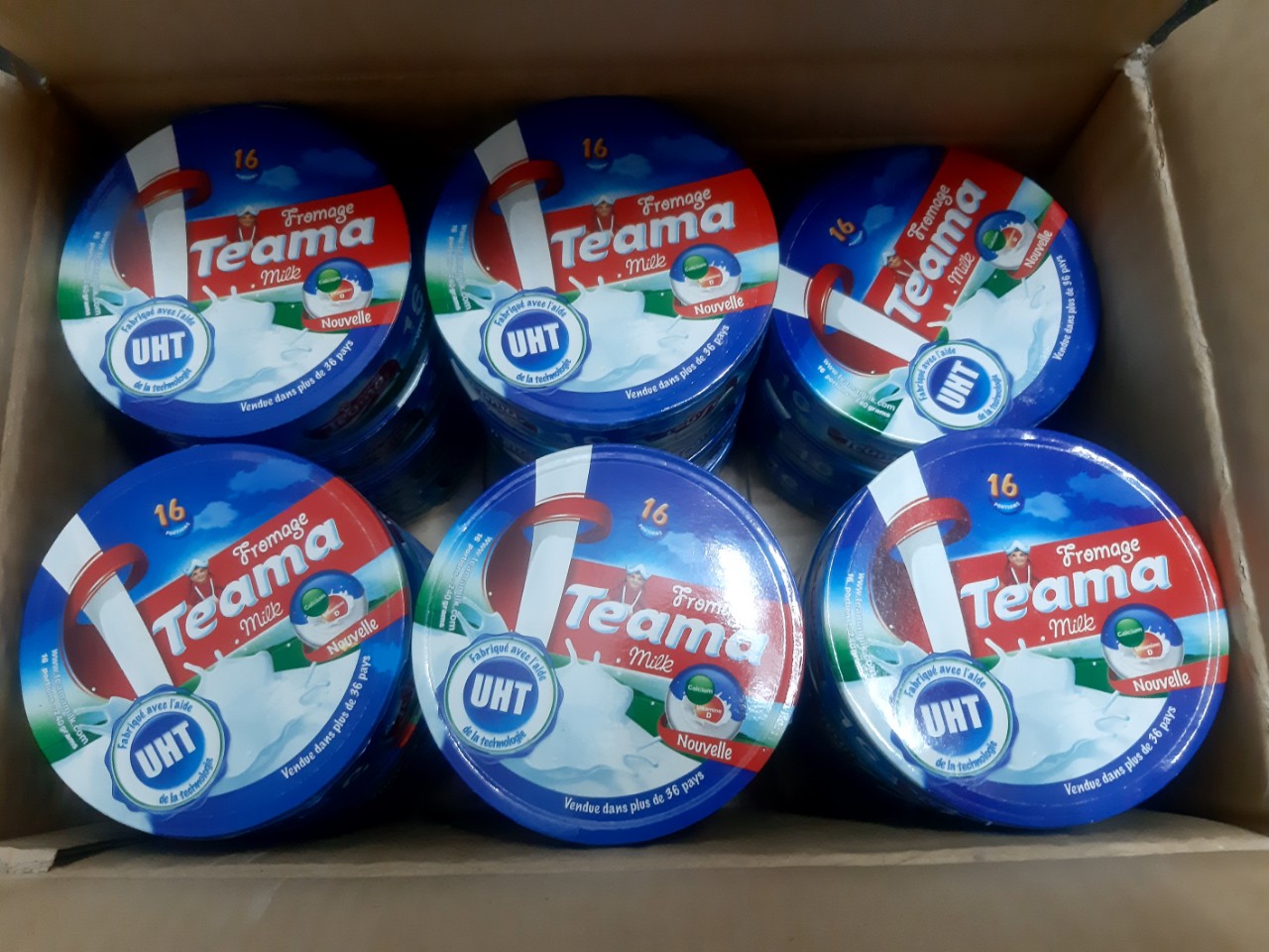 Thùng phô mai Teama Ai Cập hộp 16 miếng (24hộp)