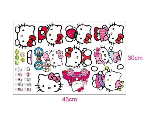 Decal dán công tắc ĐÈN - hình Mèo Hồng