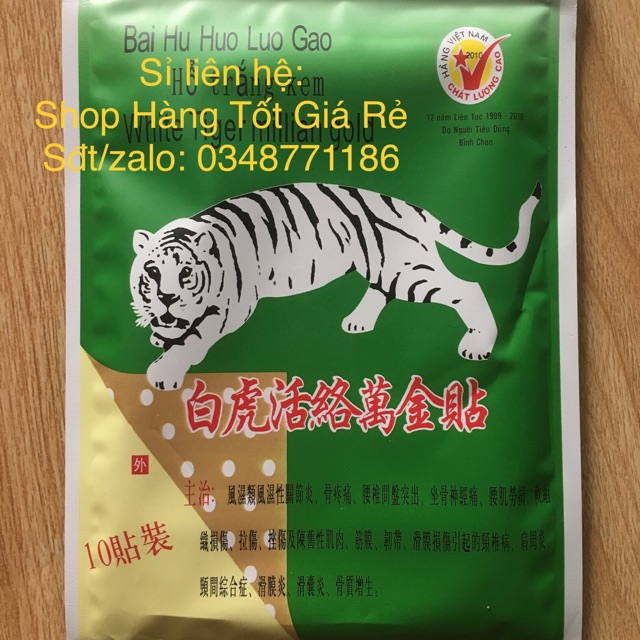 Cao dán hổ trắng
