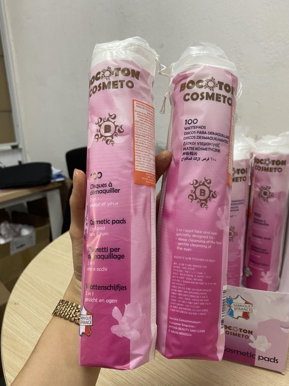 Bông tẩy trang Bocoton Cosmeto 100 miếng