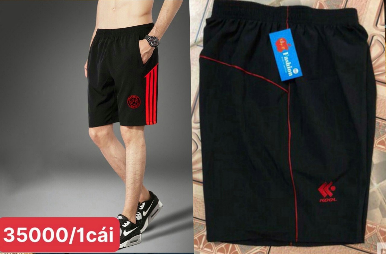 Quần đùi nam-quần đùi short nam dù gió có co giãn nhẹ combo 3 cái 100k