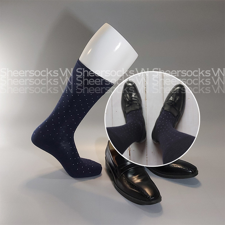 Tất cotton họa tiết Spot Dot