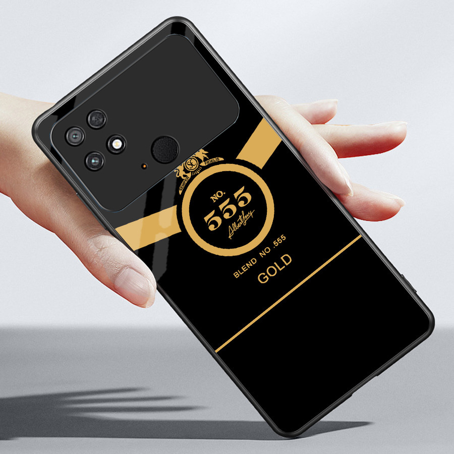 Ốp lưng xiaomi poco c40 mặt kính sáng bóng, cao cấp họa tiết classic