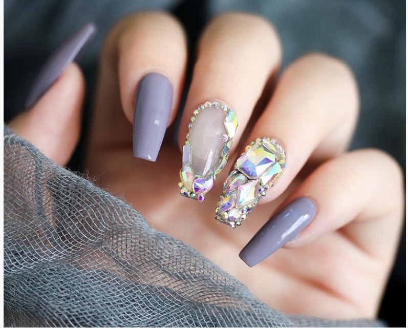 Đá khối chân vàng siêu bền, sáng - Mini Nails