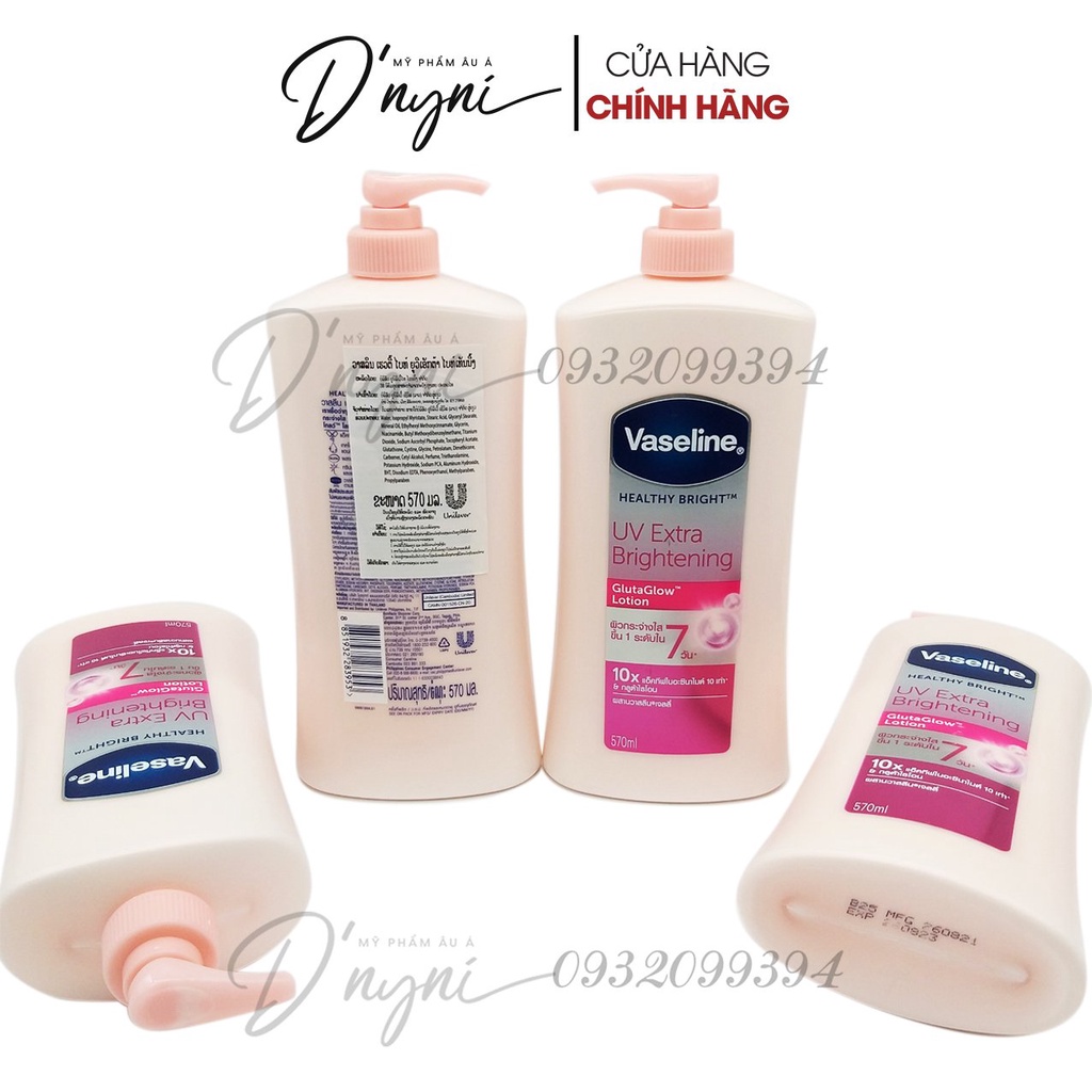 Dưỡng thể Vaseline 570ml Thái Lan