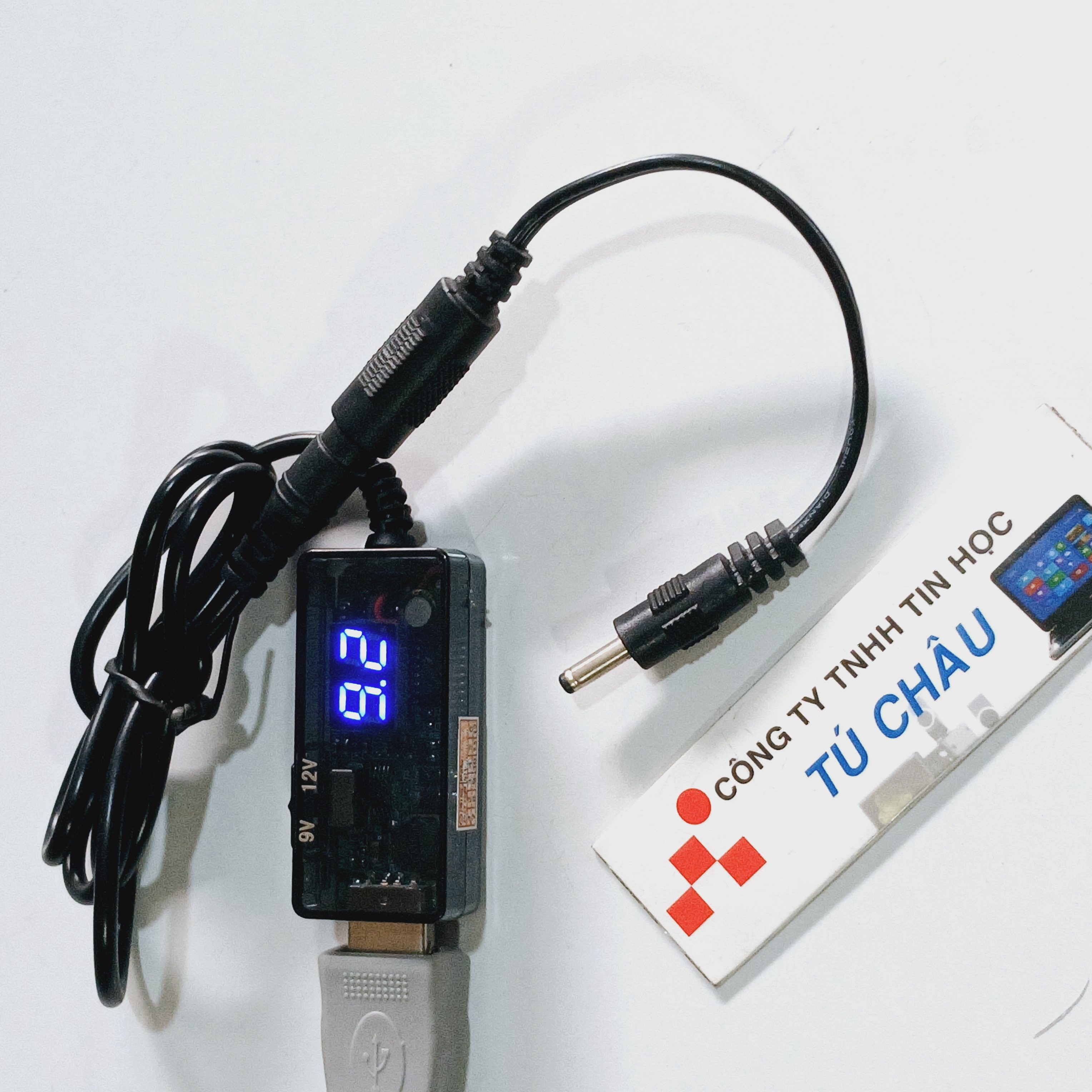 Cáp nguồn USB: USB ra 9V / USB ra 12V (Công tắc chuyển 9V hoặc 12V - Có đèn led)