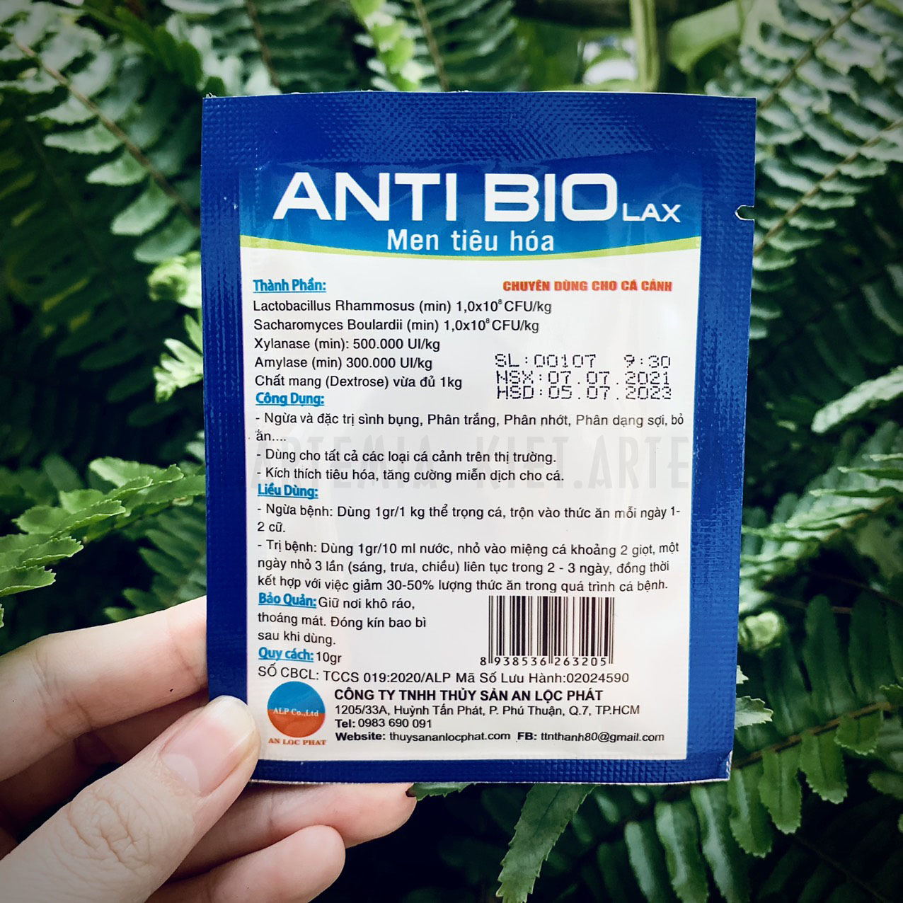 Men tiêu hóa cho cá cảnh Anti Bio 10gr