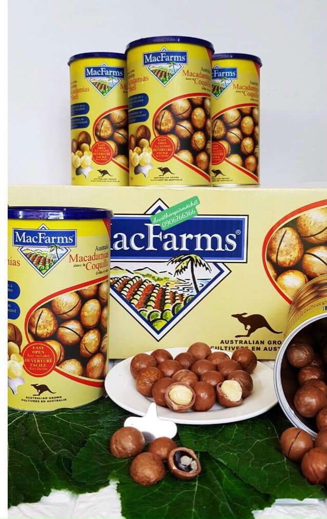 [DATE THÁNG 11/2027]HẠT MACCA MACFARMS CỦA ÚC HỘP 453 Gram