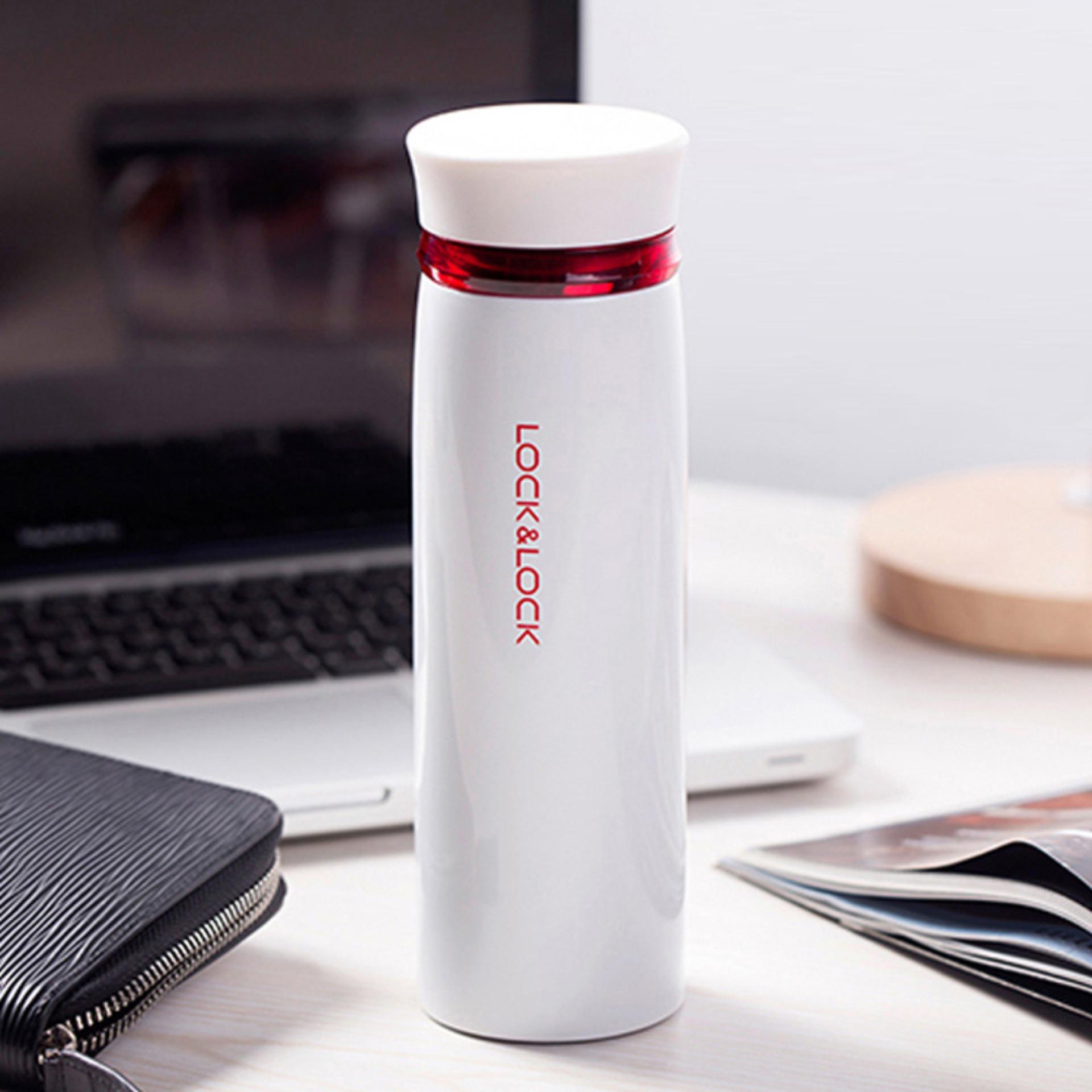 Bình Giữ Nhiệt Lock&Lock Feather Light 450Ml Lhc4131Wr(Trắng)