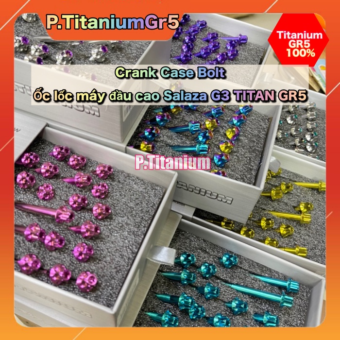 Ốc lốc máy đầu cao mẫu G3 Salaza Titan Gr5 Cao Cấp cho Winner Sonic Raider Satria