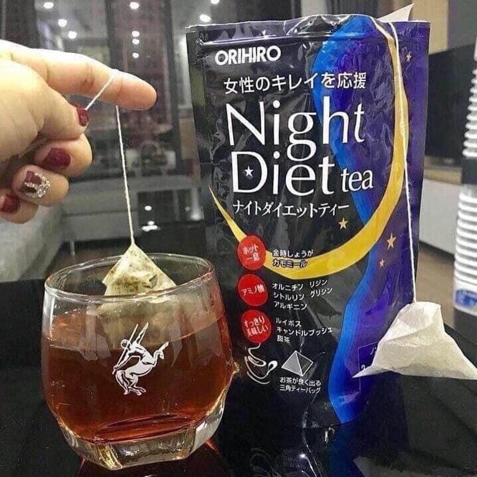 [HCM]Trà Giảm Cân Night Diet Tea Orihiro Nhật Bản ( Túi 20 gói)