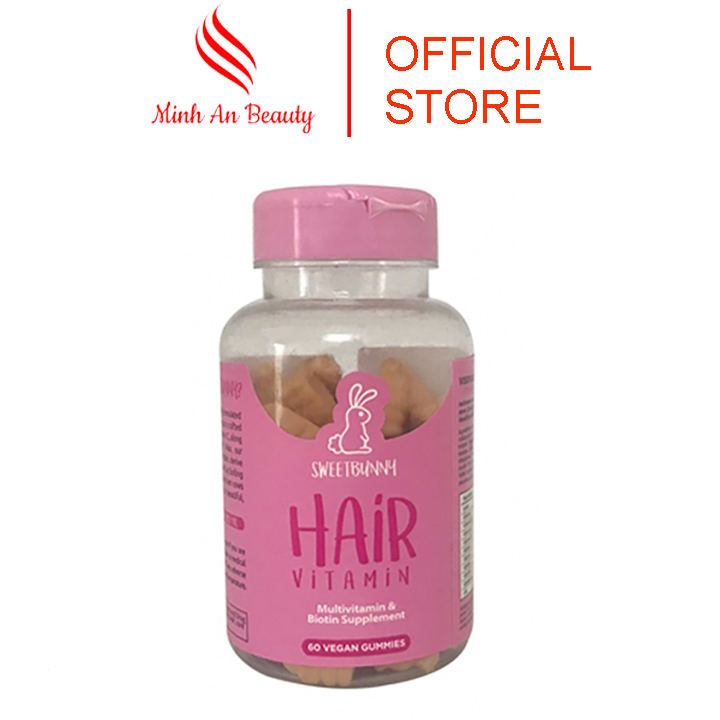 Kẹo Thỏ Hồng Mọc Tóc Sweerbunnyhare Hair Vitamin 60 Viên Mỹ