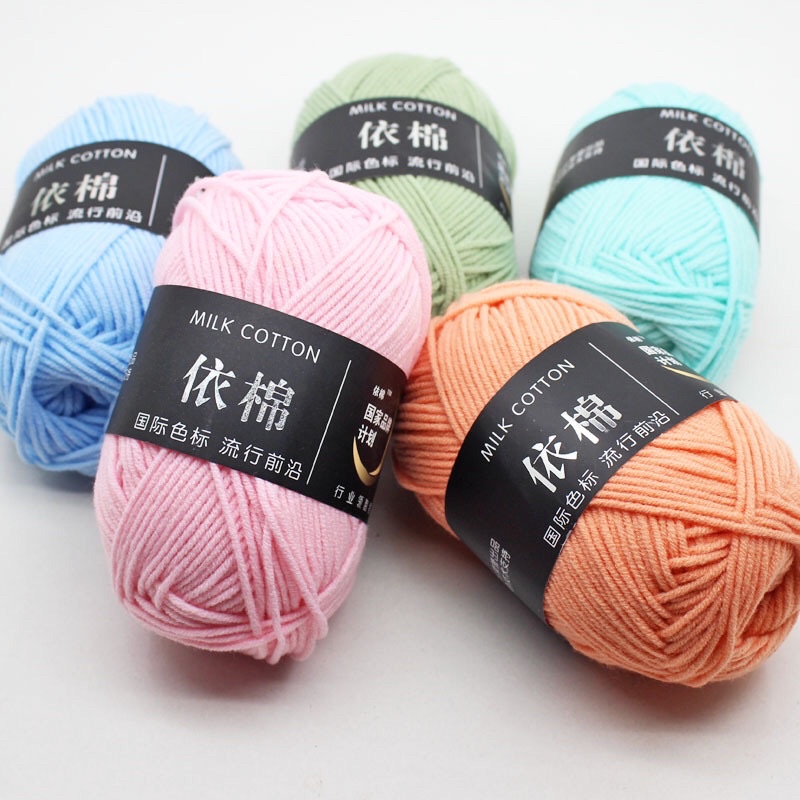 Len milk cotton 50g (Bảng màu 2 từ 51-70)