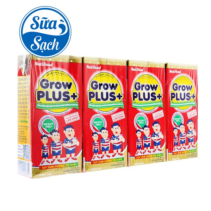 Thùng 48 Hộp Sữa bột pha sẵn Grow Plus+ Đỏ 180ml -HSD luôn mới