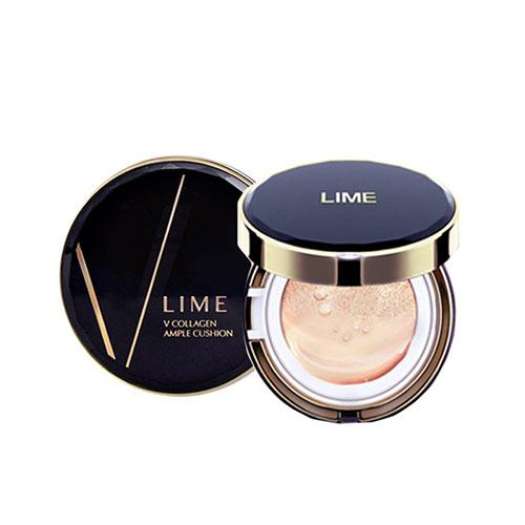 Phấn Nước LIME V Collagen Ample Cushion SPF 50+/ PA +++ Lime Xanh (1 lõi)