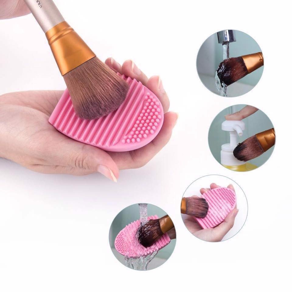 Miếng cọ vệ sinh đồ trang điểm silicon Vacosi