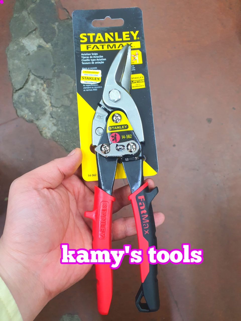 Kéo cắt tôn stanley fatmax 10 inch mũi thẳng, cong trái, cong phải model 14-563, 14-562, 14-564