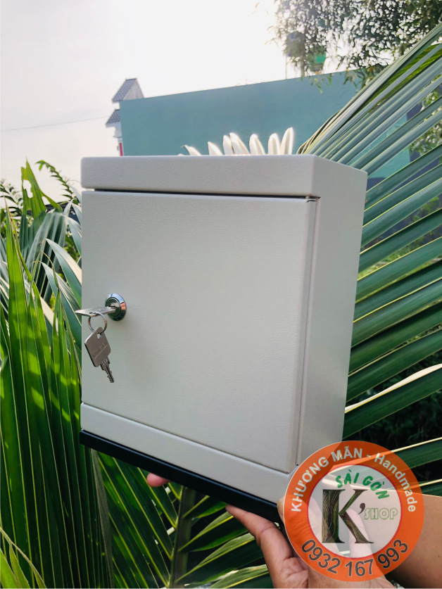 LOẠI 1 - Tủ Tiết Kiệm KHÓA CHÌA (Màu Trắng Kem SIZE LỚN)