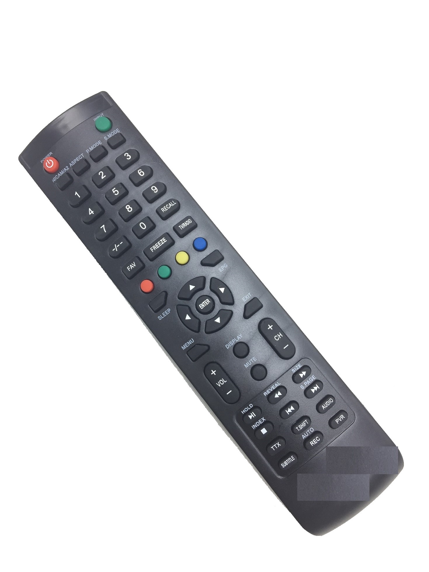 Remote điều khiển tivi ASANZO LCD đen dài