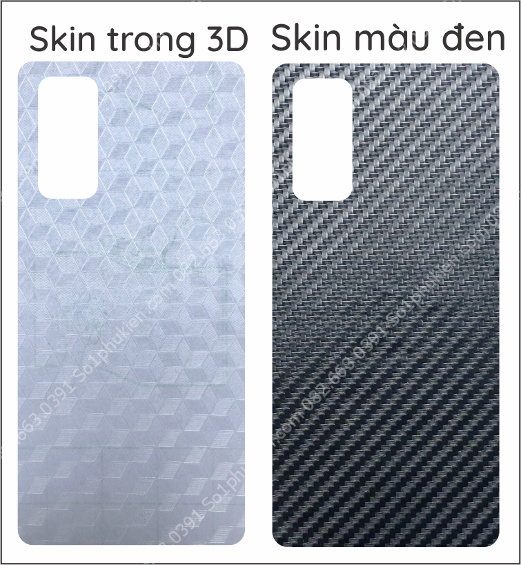 Miếng dán carbon mặt lưng Samsung S20 FE