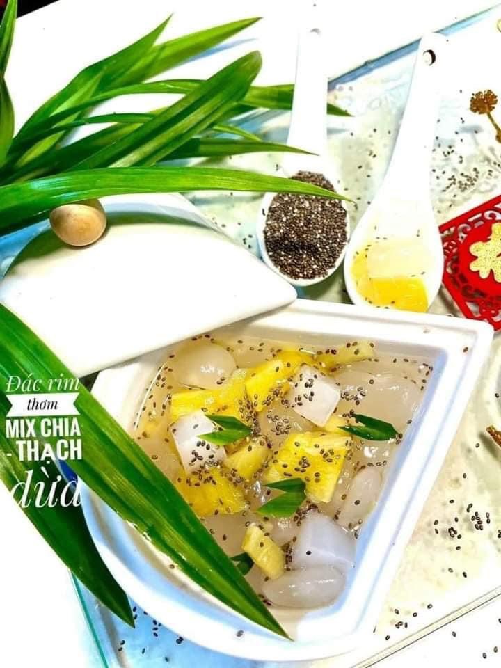 ￼Đác rim thơm mix chia thạch dừa hủ 1kg