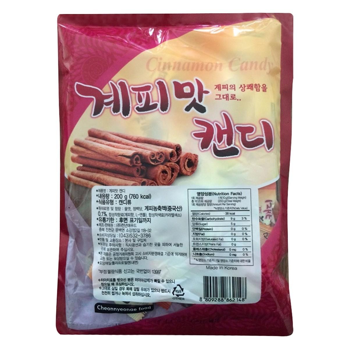 Combo 6 Gói Kẹo Quế Hàn Quốc Thơm Ngon