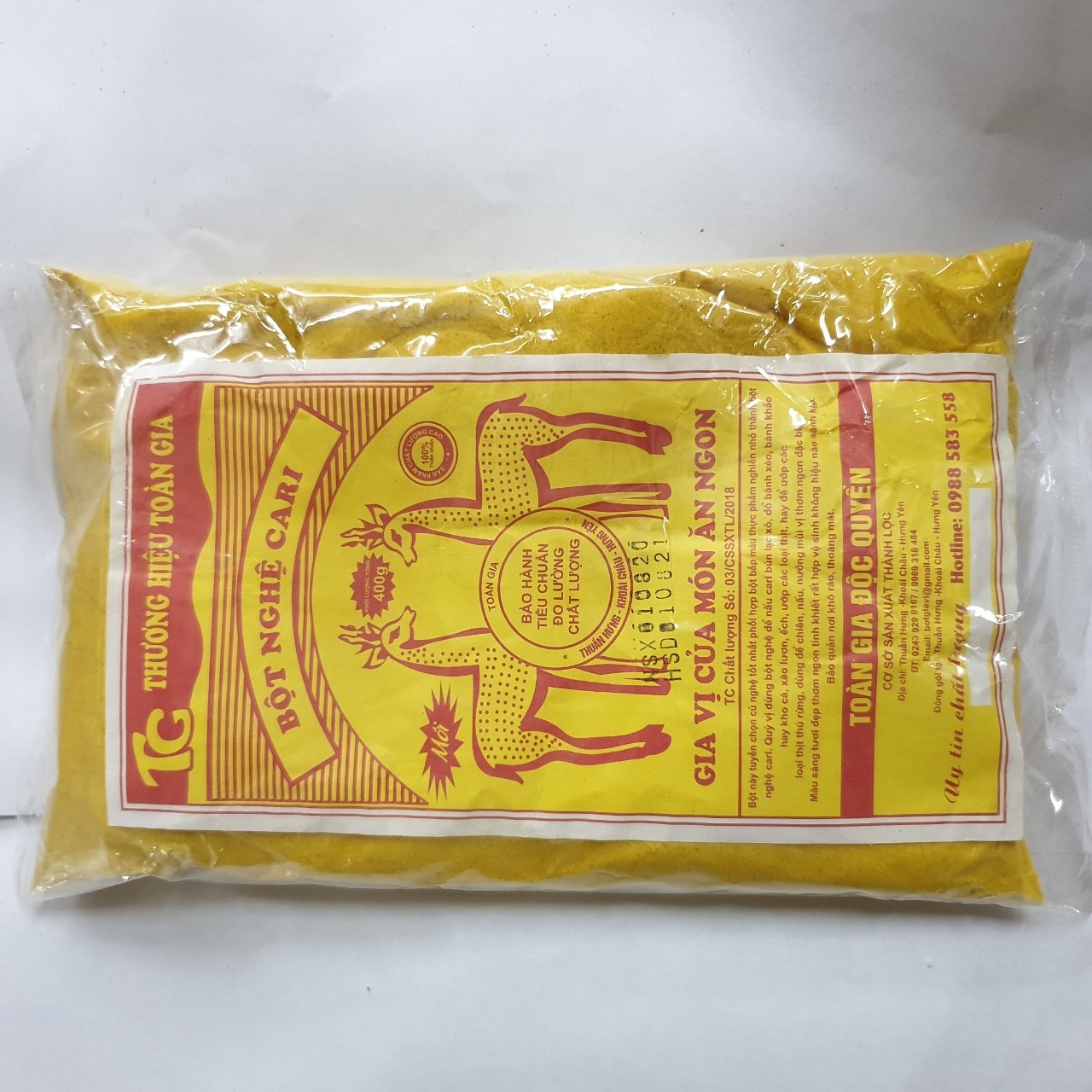 Bột nghệ cari gói 400gr