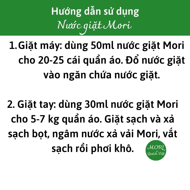 Nước giặt MORI hương Comf, can 10L
