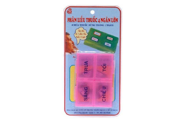 Hộp phân liều thuốc 4 ngăn lớn