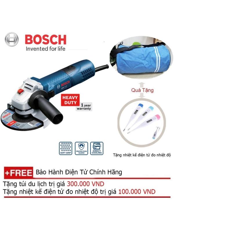 Máy mài góc Bosch GWS 7-125 + Quà tặng alo du lịch
